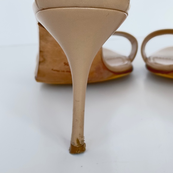 MANOLO BLAHNIK Chaos Leather Ankle Strap Sandals - Picture 7 of 10